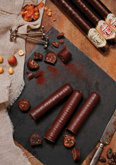 Venchi - Trabuc din ciocolată cu lapte și ciocolată neagră 56% cu coajă de portocală siciliană confiată, 100 g, fără gluten, fără coloranți și fără conservanți