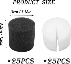 50 de bucăți de bureți hidroponici de 32 * 30 mm, propagare din vată de rocă, sistem hidroponic, bloc de burete de propagare, bureți de răsaduri, sistem hidroponic de seră, pentru cultivarea răsadurilor de legume și flori