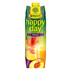 Rauch Happy Day Peach | Din fructe coapte la soare | 6 x 1 litru, Tetra Prisma Bauturi fara alcool Naty Shop