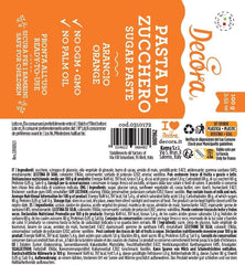 0310172 FONDANT PORTOCALIU 100 G Pasta de zahar Naty Shop