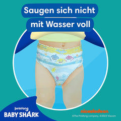 Scutece de înot de unică folosință Pampers Splashers Baby Shark Limited Edition 4-5, 11, 9kg-15kg, pentru protecție sigură în apă