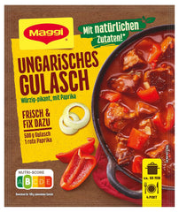 MAGGI Fix für Ungarisches Gulasch, Würzmischung, mit natürlichen Zutaten*, für 4 Portionen, 1er Pack (1 x 56g Packung)