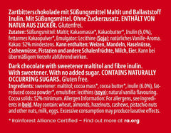 Ciocolată neagră Frankonia fără zahăr adăugat, 80 g