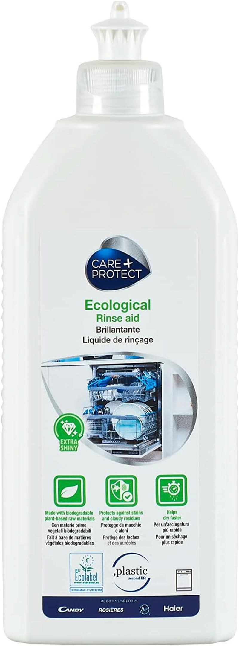 CARE + PROTECT - Gel ecologic pentru mașina de spălat vase, hipoalergenic, 650 ml Naty Shop Detergent pentru vase