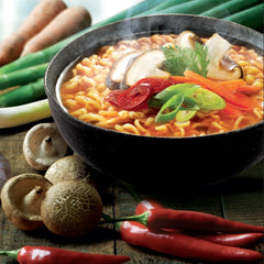 Tăiței instant Nong Shim Kimchi Ramyun Bol mare – Supă ramen coreeană – Preparare rapidă – 1 pachet de 112g
