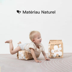 Scutece-chiloți ECO BOOM pentru bebeluși din bambus – Mărimea 6 (20 kg), Scutece de tip „pull-up” pe bază de plante (17 bucăți) – Calitate organică premium, fără parfum, prietenoase cu pielea și super absorbante