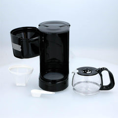 Cafetieră pentru camioane de 24V - Cafetieră pentru camioane - Cafetieră cu filtru - Cafetieră cu funcție de menținere la cald - Cafetieră cu carafă de sticlă - Neagră