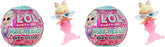 L.O.L. Surpriză! Mermaids Baby Sisters - Cu cozi care își schimbă culoarea, Selecție surpriză, Conține 1 păpușă cu accesorii drăguțe, Colecționează toate cele 8 păpuși, Pentru copii cu vârsta peste 4 ani (pachet de 2) Papusi Naty Shop Roz O mărime (pachet de 2)