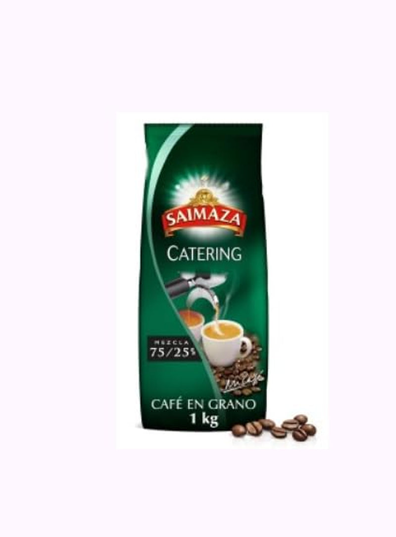 Cafea în grano pentru catering, amestec premium de cafea boabe 75/25, pachet de 1 kg, pentru catering și consumatori în vrac. PACHET DE 2