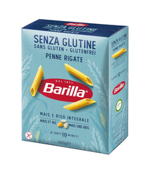 Paste Barilla Penne Rigate fără gluten, făcute din porumb și orez delicios – perfecte pentru persoanele cu boală celiacă sau intoleranță la gluten (14 x 400 g)