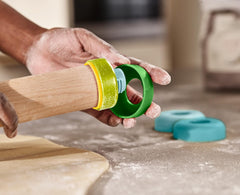 Joseph Joseph Duo Sucitor cu grosime reglabilă a aluatului, rolă de copt și aluat, lemn de fag, multicolor, opal