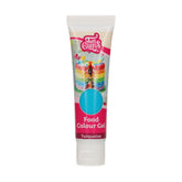 Colorant alimentar Funcakes Gel Turcoaz: Colorant alimentar foarte concentrat pentru aluat, cremă, fondant și marțipan. Dozare ușoară. Picătură individuală pentru a crea culori vibrante. Halal. 30 g.