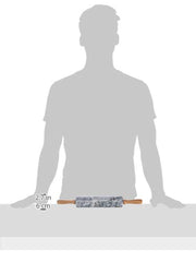 Sucitor din marmură Küchenprofi cu bază din lemn gri-maro, dimensiuni: 5,9 cm x 5,9 cm x 47,3 cm, 10 0248 10 47