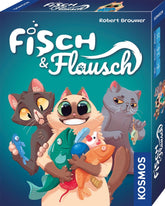 Kosmos 741846 Joc de cărți Fish & Fluff, un joc distractiv de licitare pentru întreaga familie, joc de societate pentru 2-6 jucători cu vârsta de 8 ani și peste, joc de petrecere