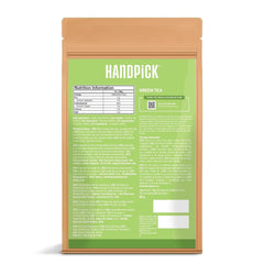 HANDPICK, pliculețe de ceai verde - 25 bucăți | 100% frunze de ceai verde pur din Himalaya, India | Plicuțe de ceai verde ecologice, preparare la cald sau rece