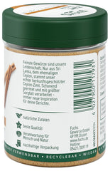 Fuchs Gewürze - Zimt Ceylon gemahlen | Aus natürlichen Zutaten | 30 g in wiederverwendbarer, recyclebarer Streudose