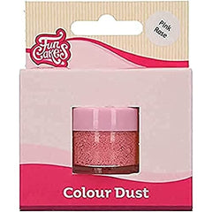 Funcakes Color Dust Pink Rose: Colorant alimentar pudră, pentru decorarea torturilor, certificat Halal