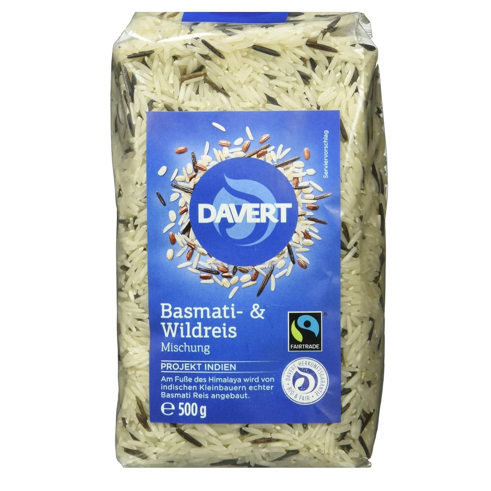 Amestec de orez Davert Basmati și sălbatic, organic, 500g