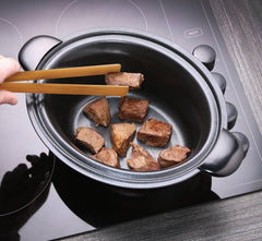 Russell Hobbs Slow Cooker, 3,5 litri cu strat antiaderent, oțel inoxidabil, 3 setări de temperatură și funcție de menținere la cald, 160 W Slow Cooker Naty Shop