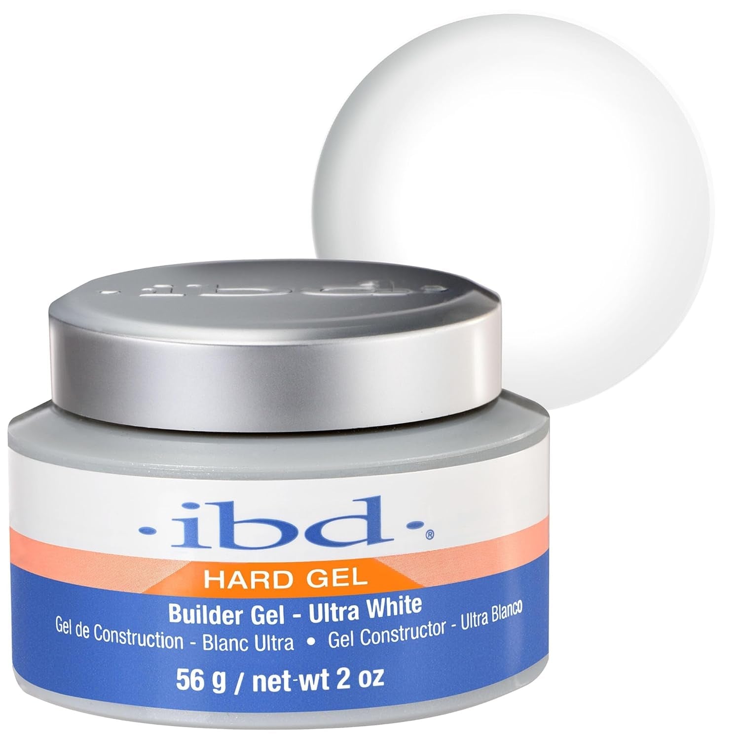 IBD Hard Gel – Gel de construcție transparent, 1 pachet (1 x 14 g) – Fabricat în SUA – Gel de construcție premium pentru unghii cu gel