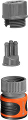 Set de conectare furtun aspersor Gardena: Racorduri de conectare pentru începutul și sfârșitul furtunului aspersorului, accesorii pentru articolele (995, 996, 997, 1998, 1999), Piese originale Gardena System (5316-20)