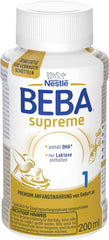 BEBA Nestlé BEBA SUPREME 1 Formulă pentru sugari: Biberoane gata de băut, cu Omega 3, 1 pachet (1 x 200 ml)