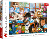 Puzzle 500 - Familia pisicilor Puzzle Naty Shop Titlu implicit
