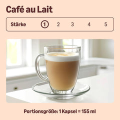by Amazon Cafe au Lait Dolce Gusto kompatible Kaffeekapseln, 48 Kapseln (3 Packungen mit je 16 Stück)