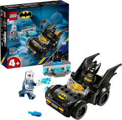 LEGO DC Batman: Batman & Batmobil Vs. Mr. Freeze - Jucărie cu mașină de supereroi cu 2 minifigurine - Tragător de gheață cu elemente pentru foc - Cadou pentru băieți și fete de la 4 ani 76301 Seturi de constructie Besuche den LEGO-Store Titlu implicit