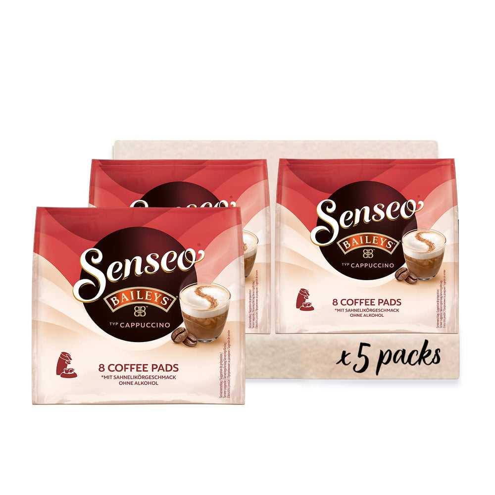 Senseo Pads Typ Cappuccino Baileys, 5 x 8 Getränke, 40 Kaffeepads