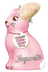 Ferrero Osterhase | 75 G | Weiße Joghurtschokolade Mit Fruchtigen Erdbeercrisps | Ostern | Osterhase | Geschenk Aus Schokolade in Hasenform Naty Shop