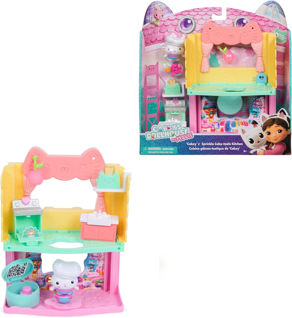 DREAMWORKS CASA DE PĂPȘI A LUI GABBY: FILMUL - Portal Room „Bucătăria cu stropi de zahăr a lui Kuchi” cu figurină și accesorii, pentru copii cu vârsta de 3 ani și peste