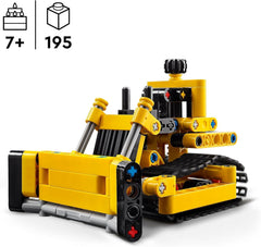 Buldozer greu LEGO Technic, buldozer de jucărie de construit, de adăugat la șantierul tău de construcții, jucărie de construcții pentru copii, cadou tehnologic pentru băieți și fete de la 7 ani 42163 Seturi de constructie Besuche den LEGO-Store