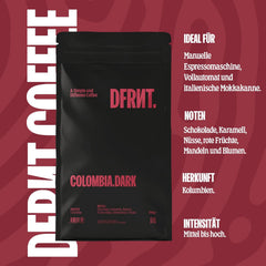 . Colombia Dark 2 x 250 g – Spezialitätenkaffee in Bohnen (86,75 SCA Punkte) – 100% Arabica – Noten von Schokolade und Karamell – Idealer Espresso – Dunkle Röstung – Frisch geröstet in Spanien