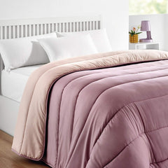 Pikolin Home - Plapumă reversibilă 300 G - Umplutură nordică bicoloră - Pentru pat 90 - confortabilă, caldă, respirabilă, verde, 150 X 220 cm Plapumi si pilote Naty Shop