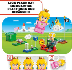 LEGO Super Mario Adventures With Interactive Peach, Playset pentru copii cu Yellow Toad, cadou Nintendo pentru băieți, fete și toți jucătorii de la 6 ani 71441 Seturi de constructie Besuche den LEGO-Store