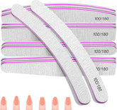 Set pile de unghii 100/180, pile pentru unghii cu gel, set pile de unghii, pilă de unghii, pilă de unghii cu gel, pentru unghii cu gel, manichiură și pedichiură, animale de companie (5 piese, 5 stiluri)