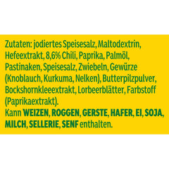 Knorr Würzmischung Chili Aromat für schnelle Gerichte zum Würzen und Verfeinern von Pommes, Pasta, Gemüse und mehr 90 g