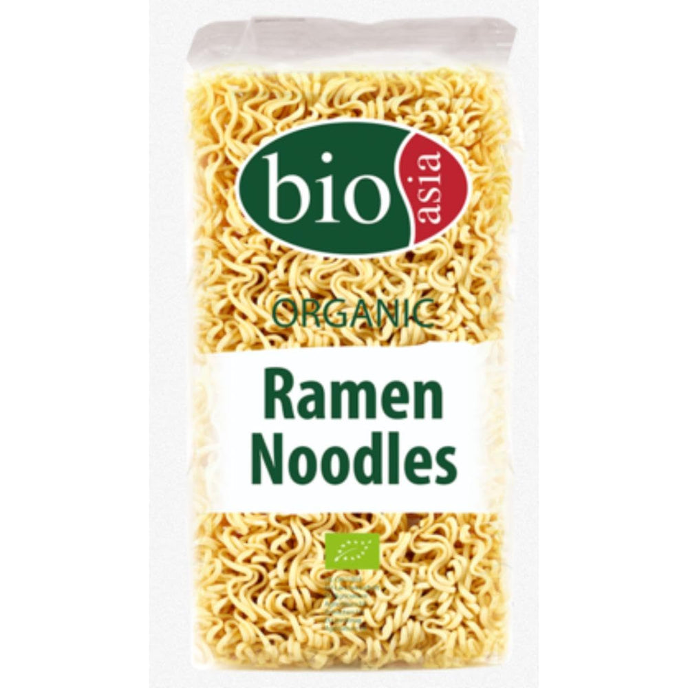 Tăiței Ramen organici BIOASIA, fără ouă, preparați rapid și ușor, vegetarieni (1 x 250 g)