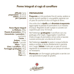 N°20 Penne Régate Intégrale Pâte 500 g - Lot de 6