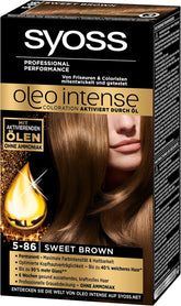Syoss Oleo Intense Coloration 5-86 Sweet Brown, pachet de 3 (3 x 1 bucată) Vopsea pentru par Naty Shop Maro 1 bucată (pachet de 3)