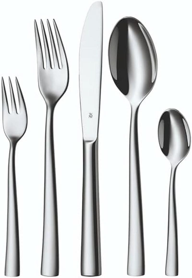 WMF Philadelphia set de tacâmuri pentru 12 persoane, 60 de piese, cuțite monobloc, oțel inoxidabil Cromargan Bucatarie Naty Shop
