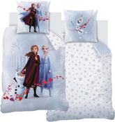Lenjerie de pat pentru copii, diverse personaje animate, 100% bumbac Lenjerie de pat - copii Naty Shop Frozen