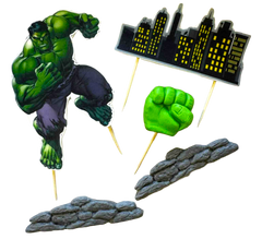 Set 5 decoratiuni comestibile, Hulk