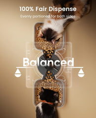 Hrănitor automat pentru pisici oneisall 5L cu 2 boluri, dozator de hrană pentru pisici cu un singur buton, ușor de utilizat, hrănitor pentru pisici/câini, cu bol din oțel inoxidabil, înregistrator vocal, pentru animale de companie mici/medii