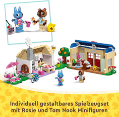 Set LEGO Animal Crossing Nook's Shop și Sophie's House, jucărie creativă pentru copii cu 2 mini figurine din seria de jocuri video, cadou pentru fete și băieți de la 7 ani 77050 Seturi de constructie Besuche den LEGO-Store