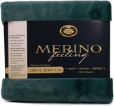 Gözze - Pătură confortabilă, Reversibilă, Densitate mare 600 G/M², 150 X 200 Cm - Verde închis Paturi si Cuverturi Besuche den Gözze-Store Verde închis 150 X 200 Cm