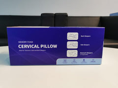 Pernă pentru dureri de gât, pernă ergonomică ortopedică pentru gât, pernă din spumă de memorie pentru părți, spate și abdomen, pernă anti-sforăit pentru bărbați femei (62 * 34.5 * 12/8CM) Perne ortopedice cervicale Naty Shop