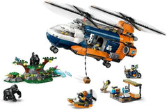 Elicopter LEGO City Jungle Explorer, set de joacă de aventură pentru copii 8+, cadou de Crăciun sau aniversare pentru copii, 5 minifigurine și 3 gorile 60437 Seturi de constructie Besuche den LEGO-Store