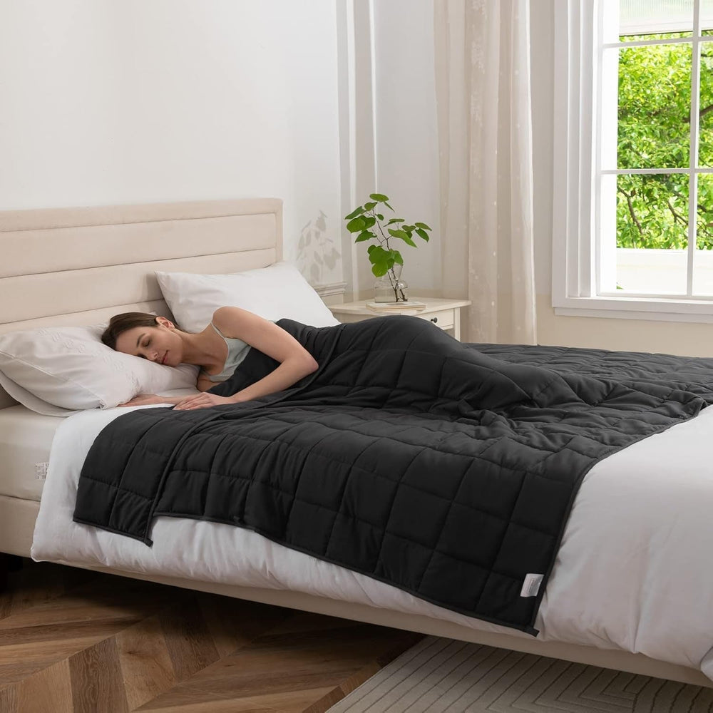 Good Nite Pătură cu greutate pentru adulți Pătură grea pentru simțuri calme Gri 8 Kg 150 X 200 Cm Plapumi si pilote Naty Shop Gri 150X200Cm, 8Kg